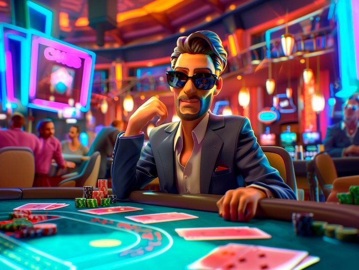 Baccarat card game with player and banker hands
